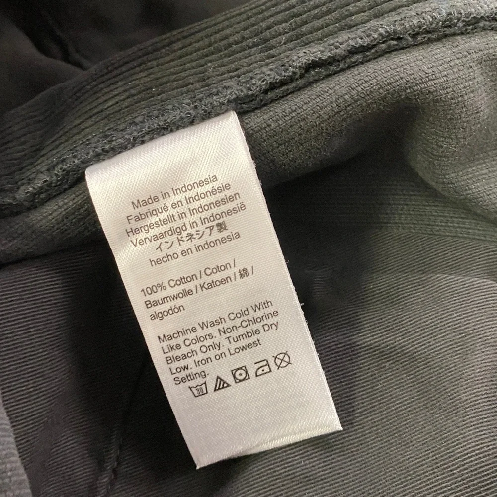 J.Crew Bootcut 11 Wale Corduroy Jeans 30x32 5-Pocket Cotton Black $178 CN535
